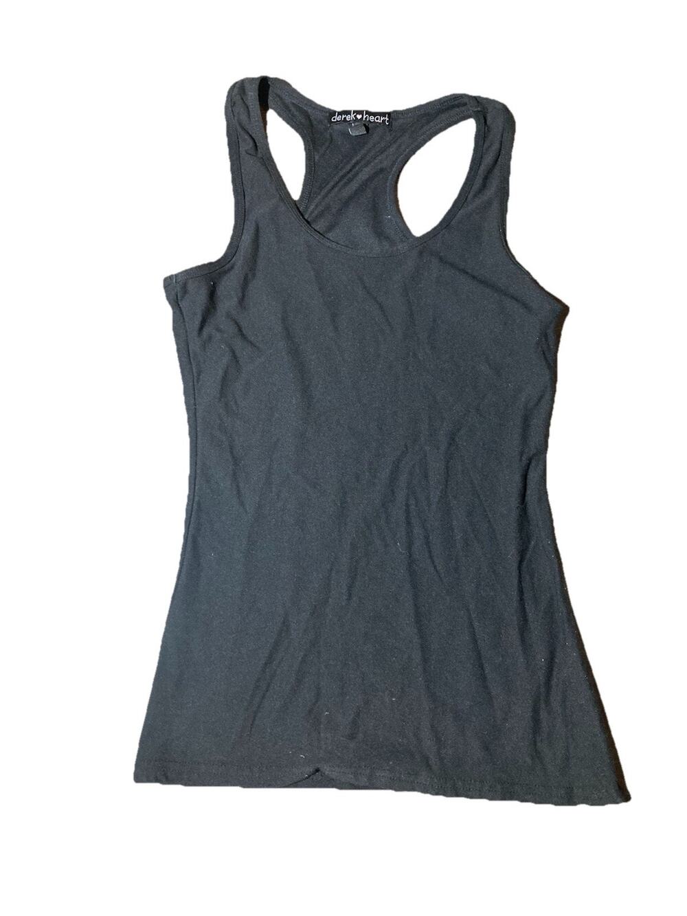 Junior Womens Racerback Tank Top by Derek Heart Slim Fit Green